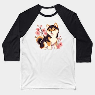 sakura shiba Baseball T-Shirt